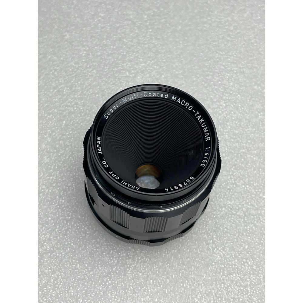 Asahi Macro-Tacumar 1:4/50 Super-Multi-Coated Lens + Pentax K Mount Adapter